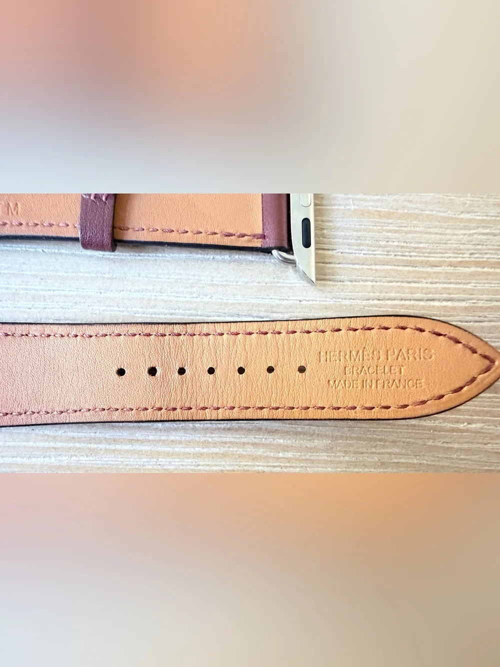 Hermès Rouge H Apple Watch Band - 41mm